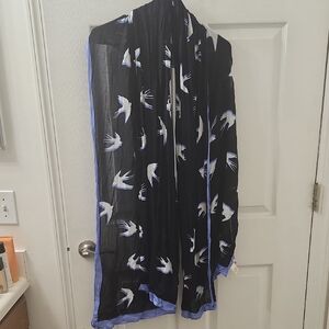 Kate Spade Black and Blue Scarf